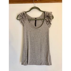 Cute ruffle cotton top